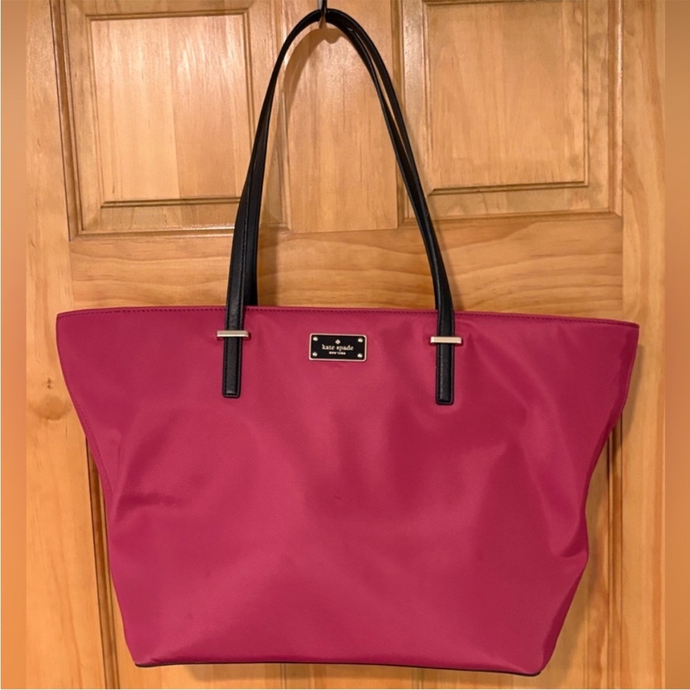 Kate Spade Fuchsia and Black Tote